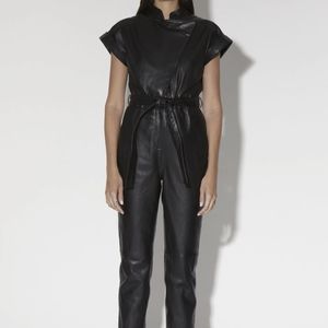 Walter Baker Leather Jumpsuit